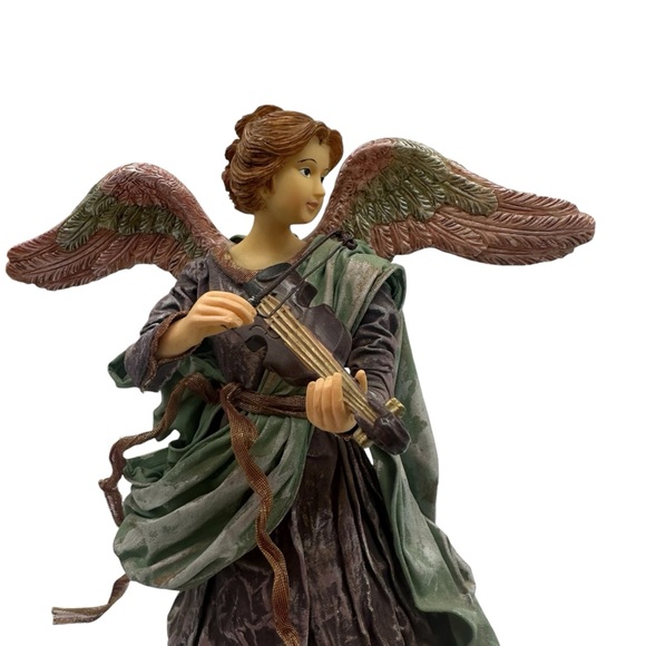 Angel Playing a Violin Christmas Tree Topper - Picture 8 of 13